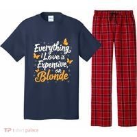 Everything I Love Is Illegal Expensive Or Blonde Pajama Set thumb 0