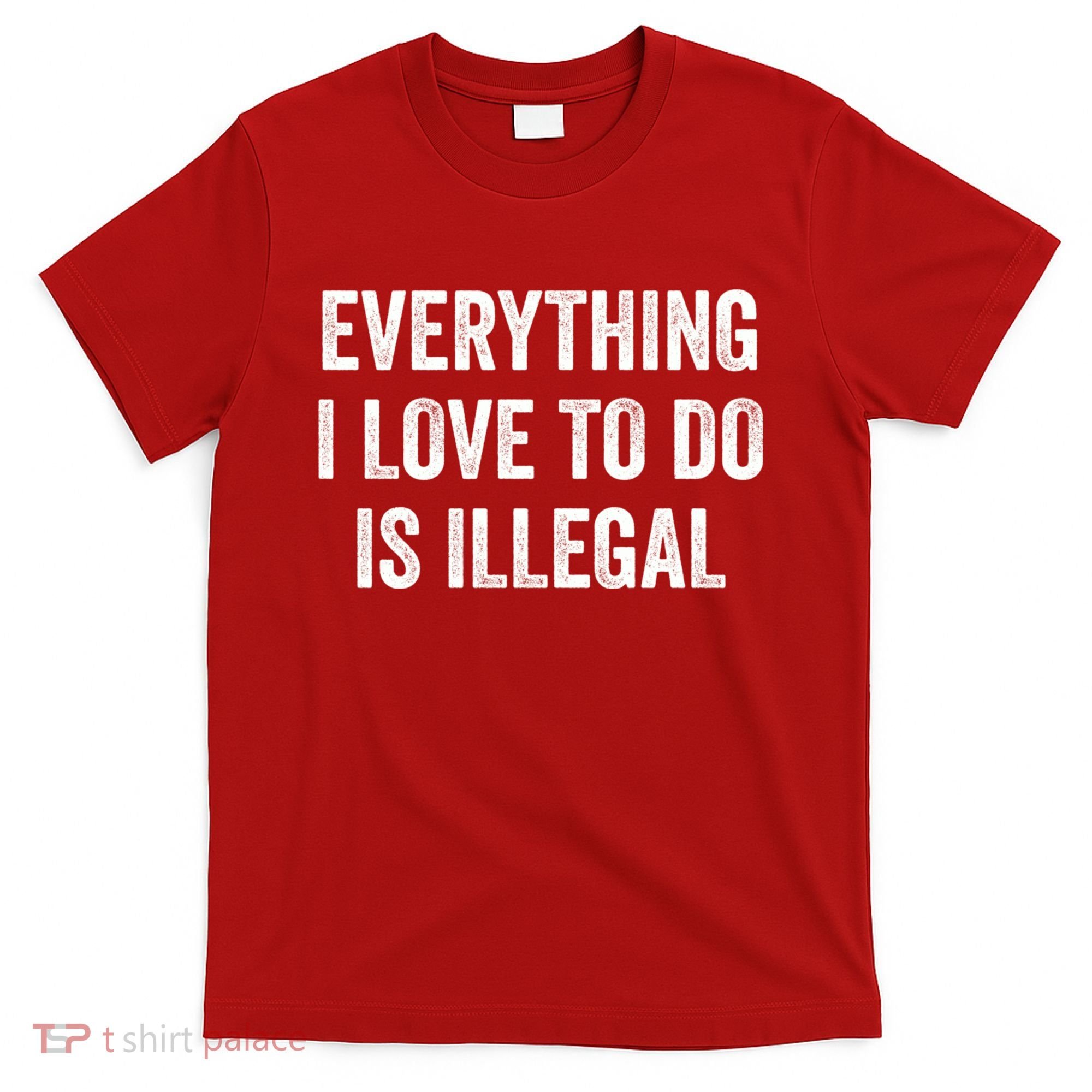 Everything I Love To Do Is Illegal Vintage T-Shirt