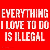 Everything I Love To Do Is Illegal Vintage T-Shirt thumb 7