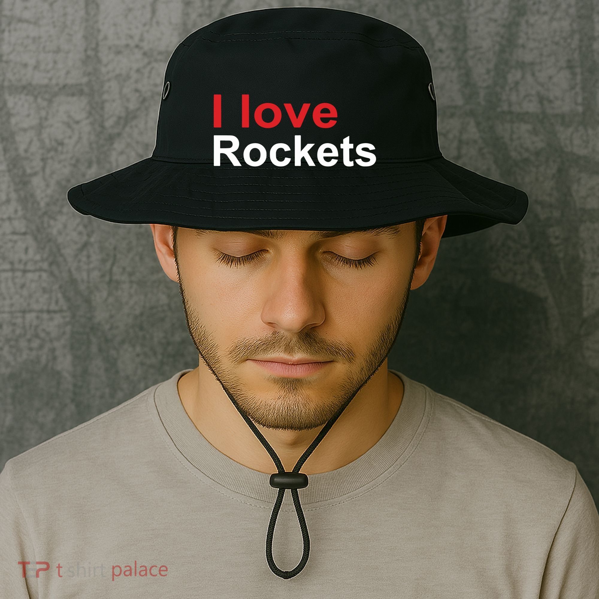 Elon I Love Rockets Bucket Hat