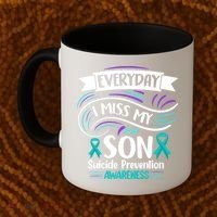 Everyday I Miss My Son Suicide Prevention Coffee Mug thumb 2