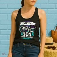Everyday I Miss My Son Suicide Prevention Women's Tank Top thumb 2