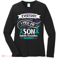 Everyday I Miss My Son Suicide Prevention Women's Long Sleeve Shirt thumb 0