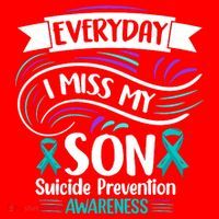 Everyday I Miss My Son Suicide Prevention Santa Hat thumb 1