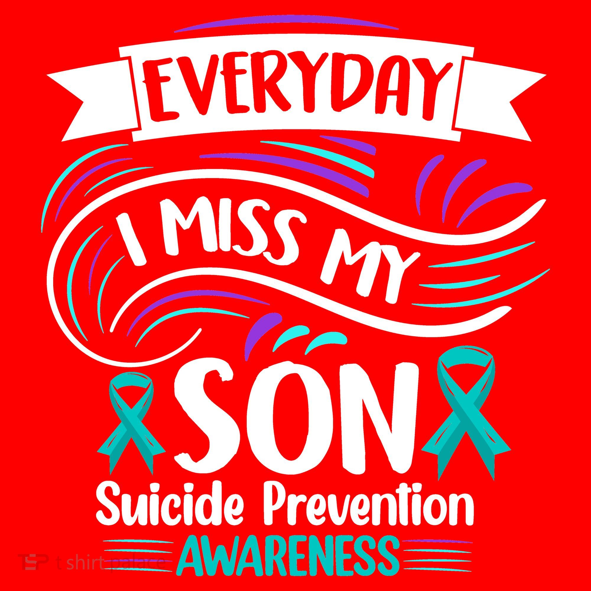 Everyday I Miss My Son Suicide Prevention Santa Hat