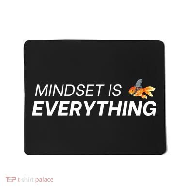 Everything Is Mindset Shark Fin Goldfish Vintage Mousepad