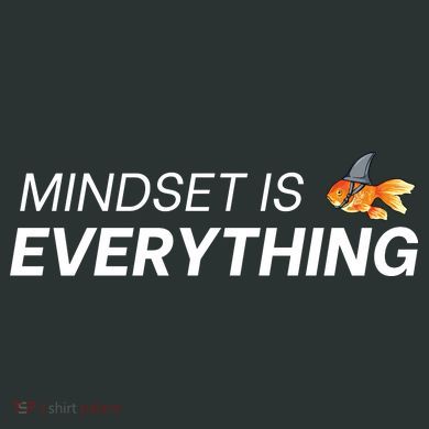 Everything Is Mindset Shark Fin Goldfish Vintage Infant Baby Jersey Bodysuit