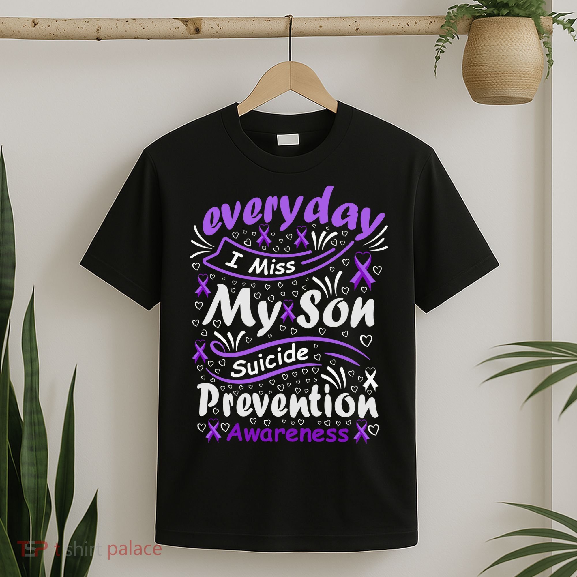 Everyday I Miss My Son Suicide Prevention Awarenesss T-Shirt