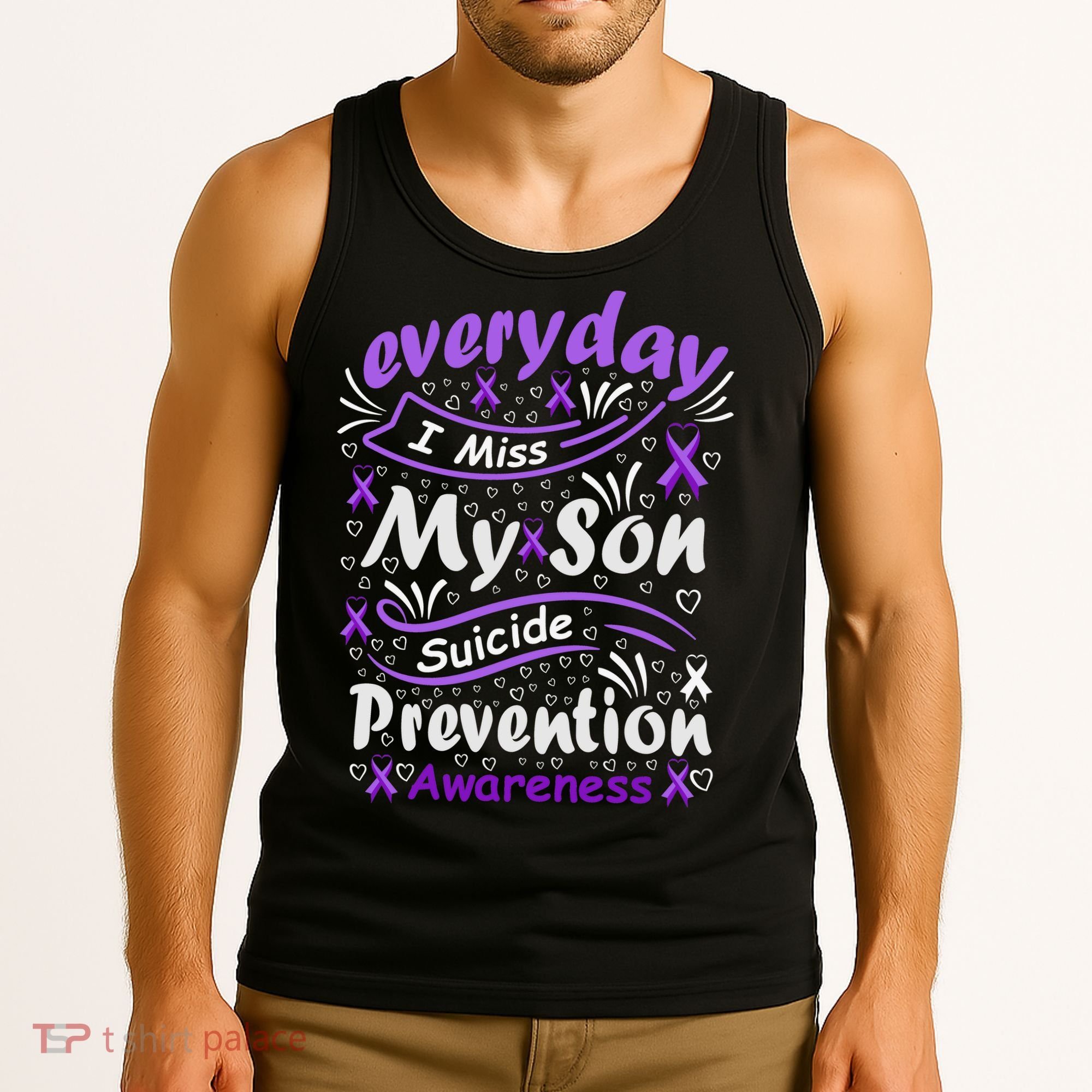 Everyday I Miss My Son Suicide Prevention Awarenesss Tank Top