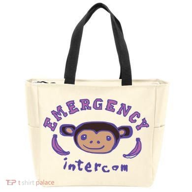 Emergency Intercom Monkey Tote Bag