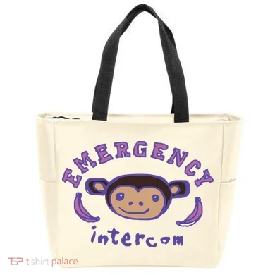 Emergency Intercom Monkey Tote Bag