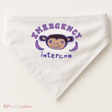 Emergency Intercom Monkey USA-Made Doggie Bandana