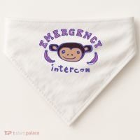 Emergency Intercom Monkey USA-Made Doggie Bandana thumb 0