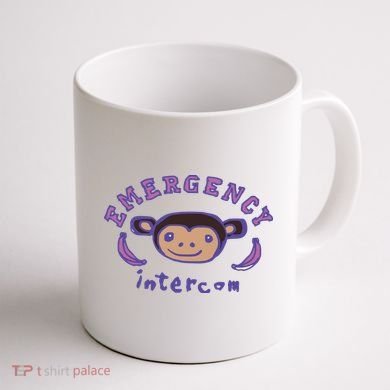 Emergency Intercom Monkey Coffee Mug back