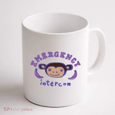 Emergency Intercom Monkey Coffee Mug back