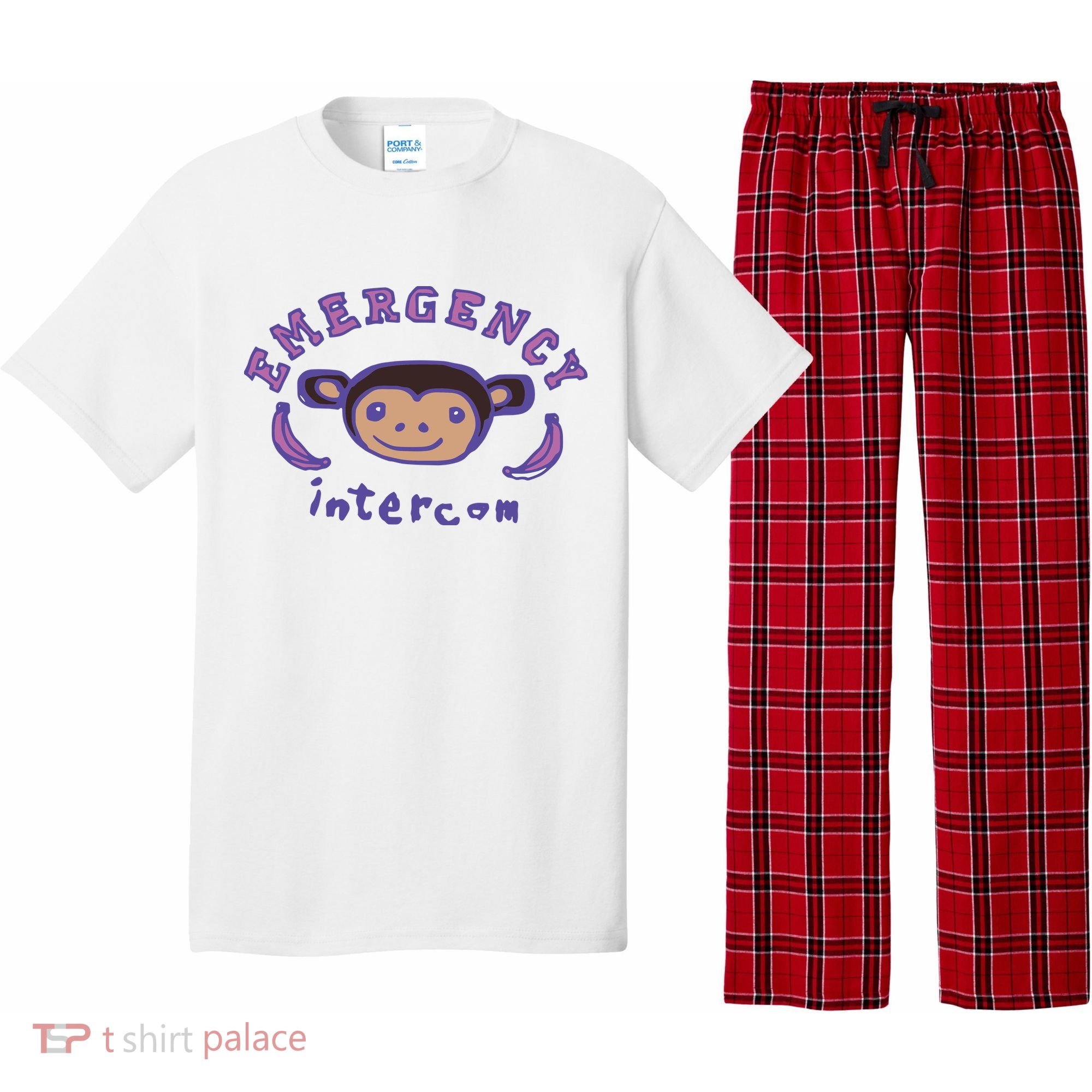 Emergency Intercom Monkey Pajama Set
