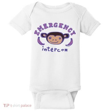Emergency Intercom Monkey Baby Bodysuit
