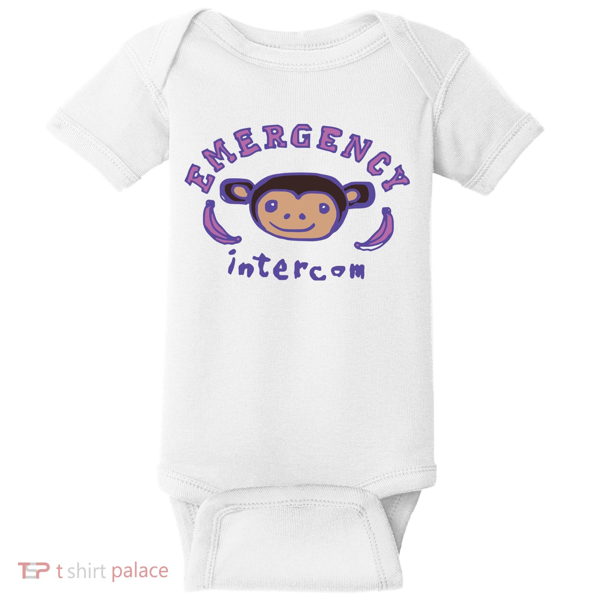 Emergency Intercom Monkey Baby Bodysuit