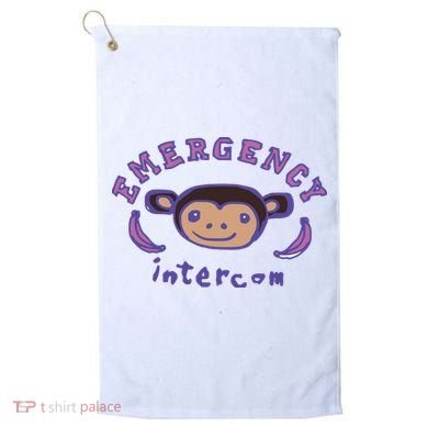 Emergency Intercom Monkey Golf Towel