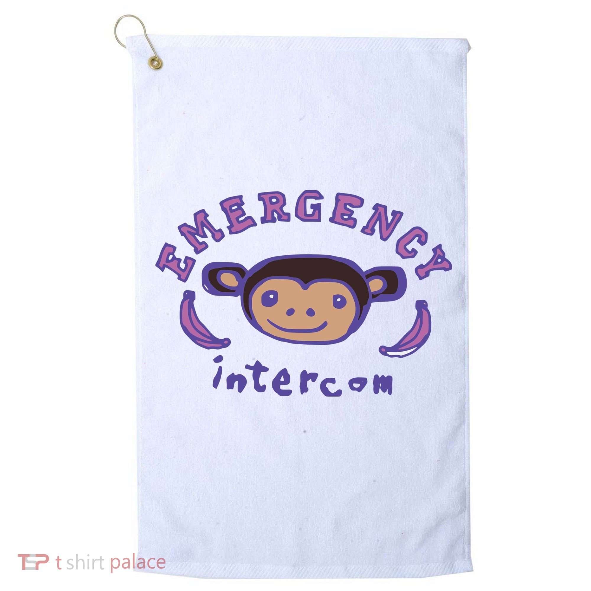 Emergency Intercom Monkey Golf Towel