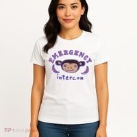 Emergency Intercom Monkey Women's T-Shirt thumb 4