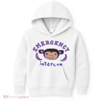 Emergency Intercom Monkey Kids Hoodie