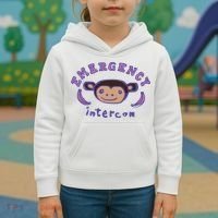 Emergency Intercom Monkey Kids Hoodie thumb 3
