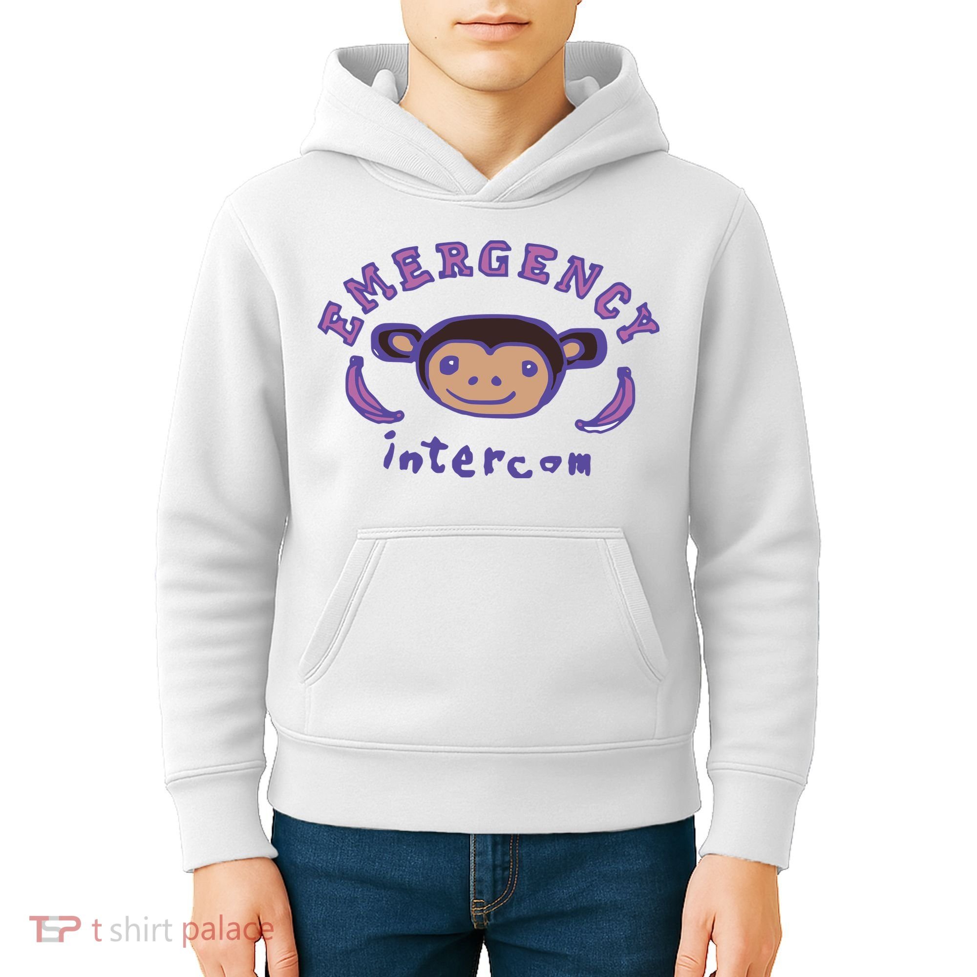 Emergency Intercom Monkey Kids Hoodie