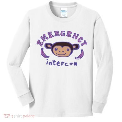 Emergency Intercom Monkey Kids Long Sleeve Shirt