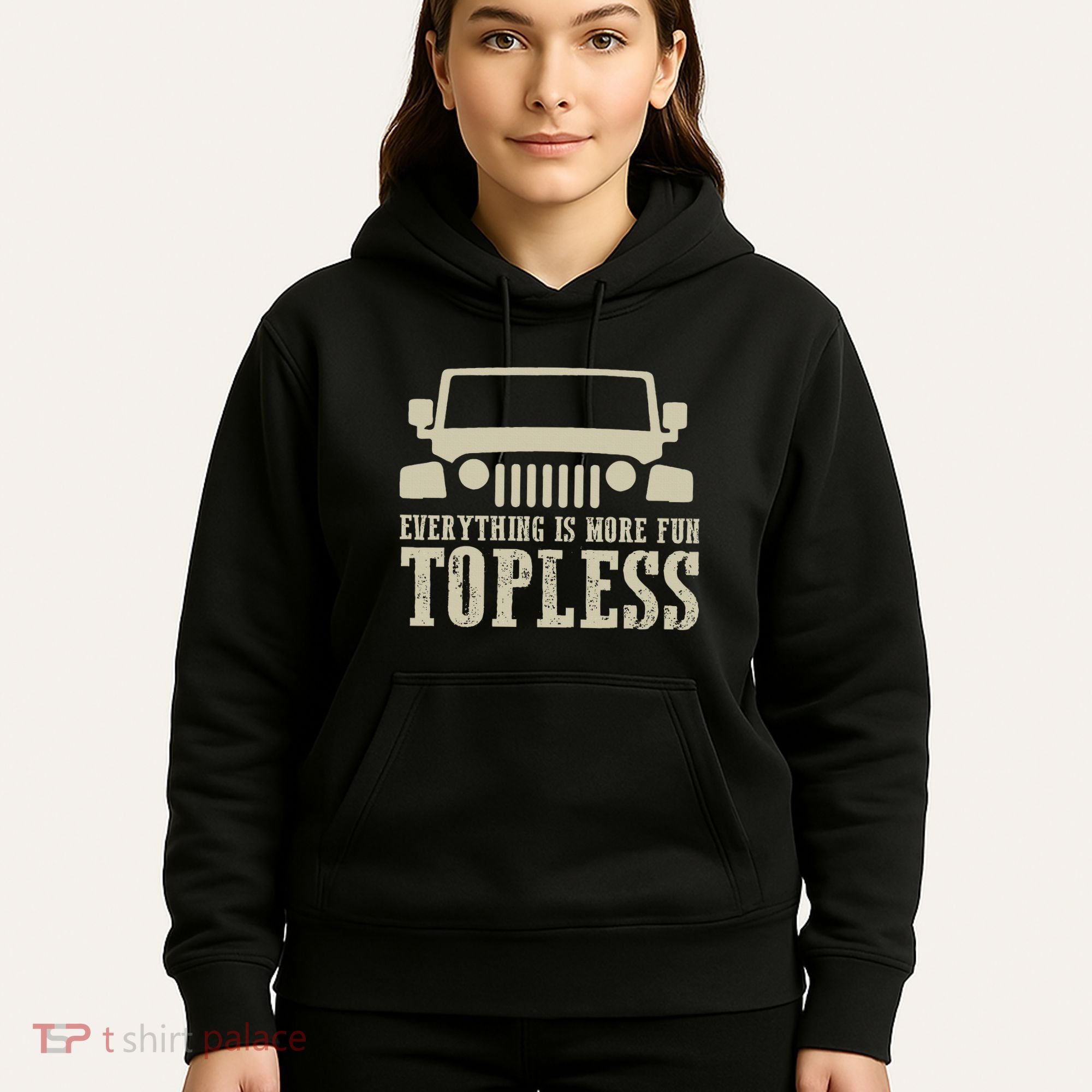 Everything Is More Fun Topless Offroad Humor Hoodie