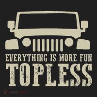 Everything Is More Fun Topless Offroad Humor Golf Towel thumb 3