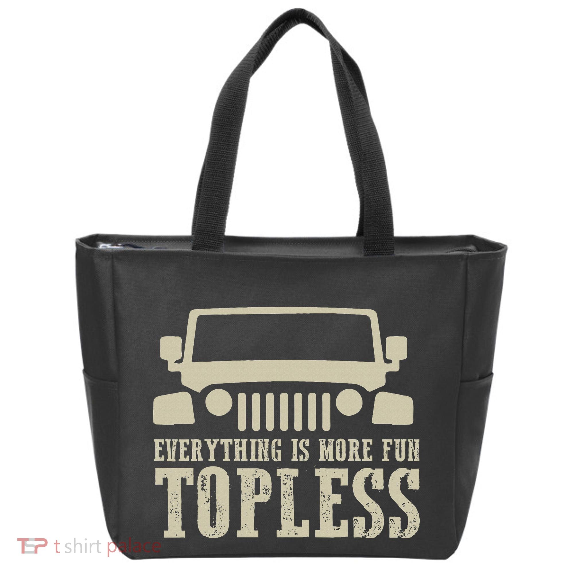 Everything Is More Fun Topless Offroad Humor Tote Bag