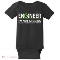 Engineer I'm Not Arguing Funny Engineering Quote Engineers Baby Bodysuit thumb 0