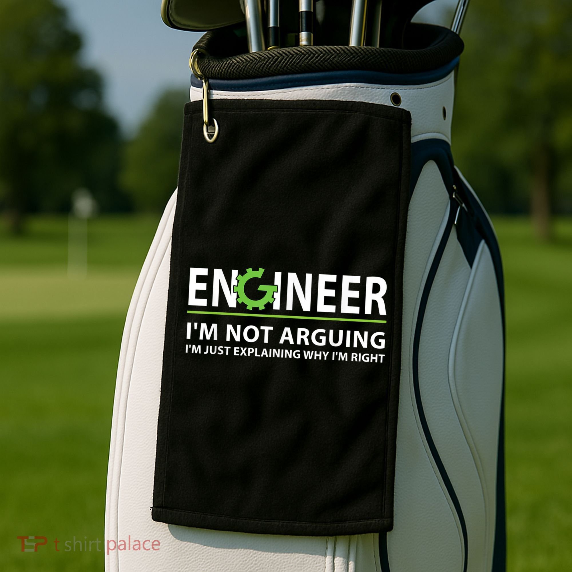 Engineer I'm Not Arguing Funny Engineering Quote Engineers Golf Towel