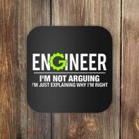 Engineer I'm Not Arguing Funny Engineering Coaster thumb 0