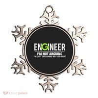 Engineer I'm Not Arguing Funny Engineering Ornament thumb 0
