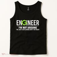 Engineer I'm Not Arguing Funny Engineering Tank Top thumb 2