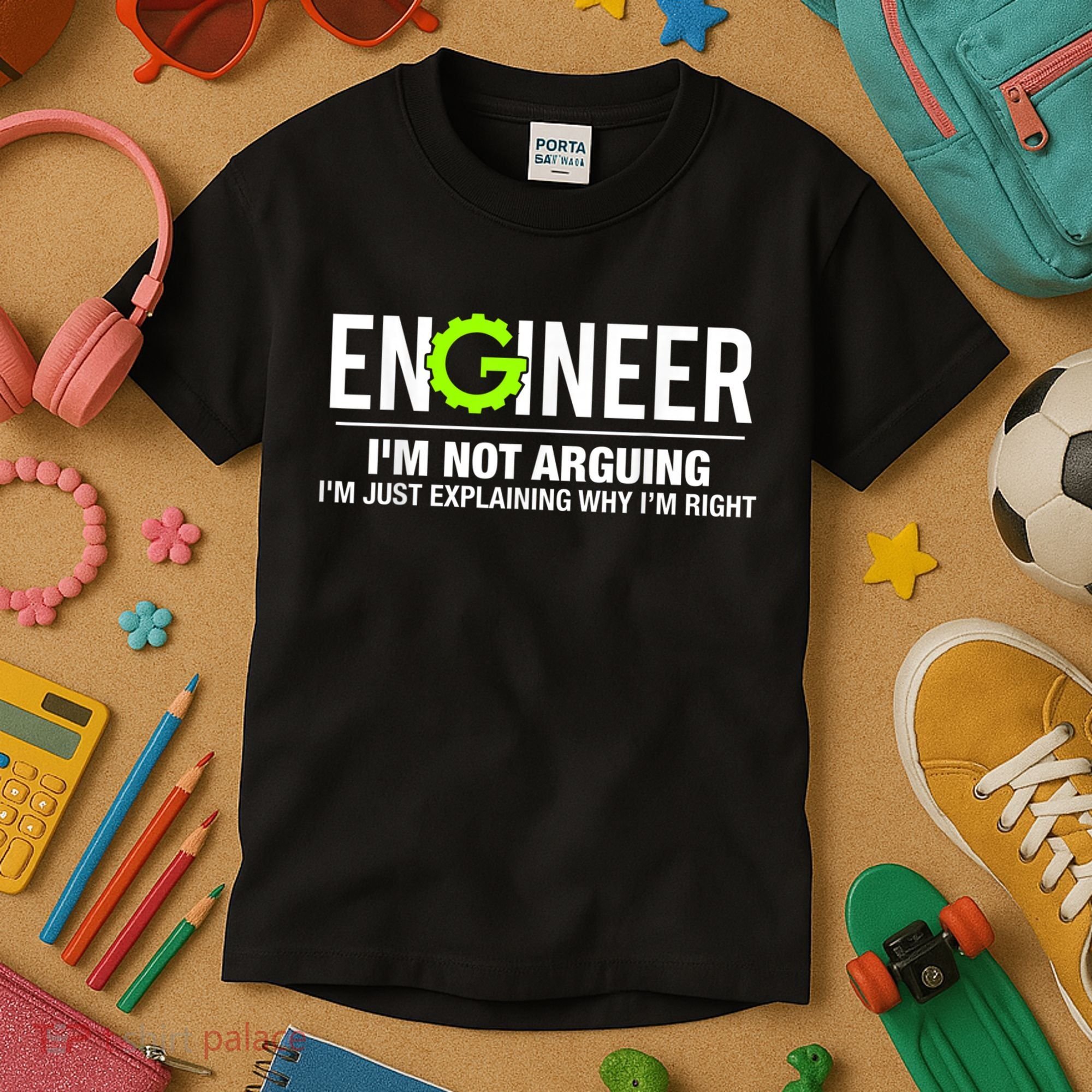 Engineer I'm Not Arguing Funny Engineering Kids T-Shirt