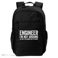 Engineer I'm Not Arguing Just Explaining Why I'm Right Premium Backpack thumb 0
