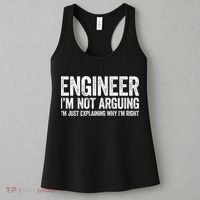 Engineer I'm Not Arguing Just Explaining Why I'm Right Premium Women's Tank Top thumb 3