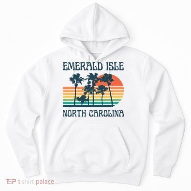 Emerald Isle North Carolina Beach Summer Vacation Vintage Hoodie