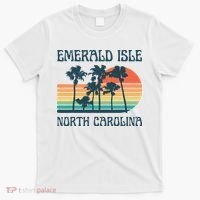 Emerald Isle North Carolina Beach Summer Vacation Vintage T-Shirt thumb 0