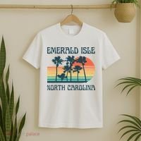 Emerald Isle North Carolina Beach Summer Vacation Vintage T-Shirt thumb 2