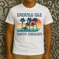 Emerald Isle North Carolina Beach Summer Vacation Vintage T-Shirt thumb 3