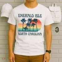 Emerald Isle North Carolina Beach Summer Vacation Vintage T-Shirt thumb 6
