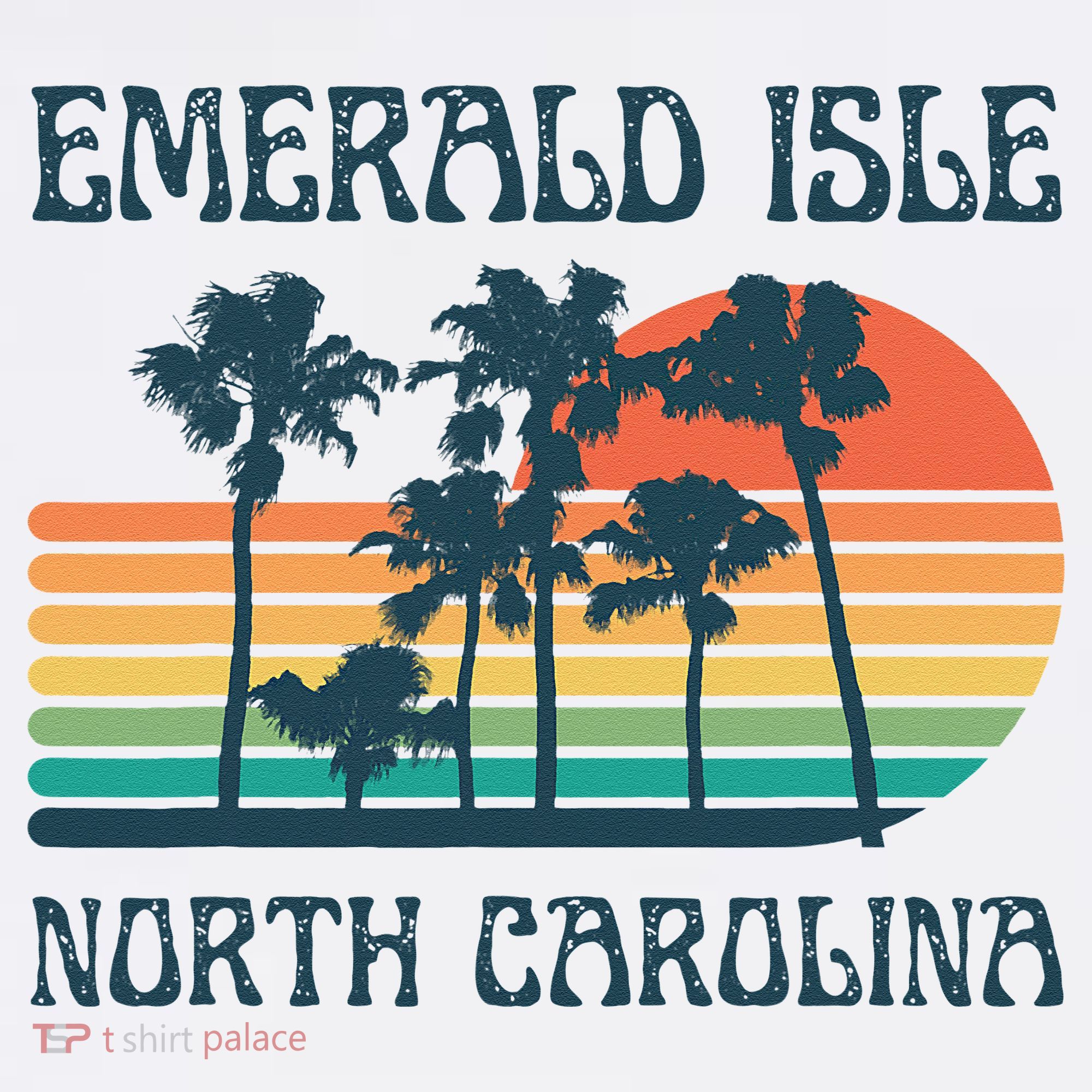 Emerald Isle North Carolina Beach Summer Vacation Vintage T-Shirt