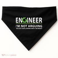 Engineer Im Not Arguing Funny Engineering Quote Engineers USA-Made Doggie Bandana thumb 0