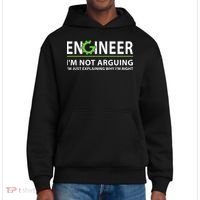 Engineer Im Not Arguing Funny Engineering Quote Engineers District V.I.T. Heavyweight Hoodie thumb 0