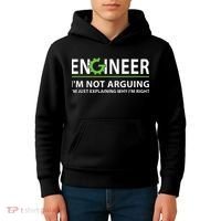 Engineer Im Not Arguing Funny Engineering Quote Engineers Kids Hoodie thumb 4