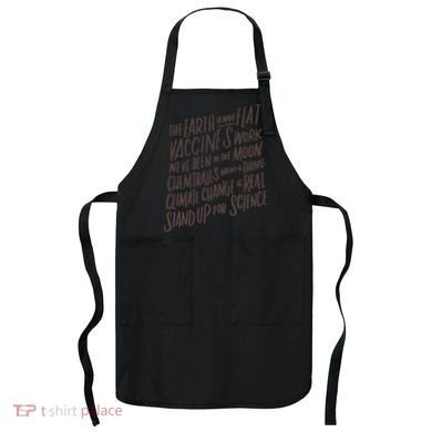 Earth Is Not Flat Stand Up For Science Teacher Apron